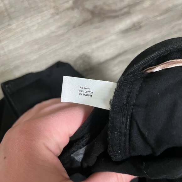 Gap Slim Crop Mid Rise Ankle Length Trouser Pants Black Women’s Size 6R - Picture 9 of 10